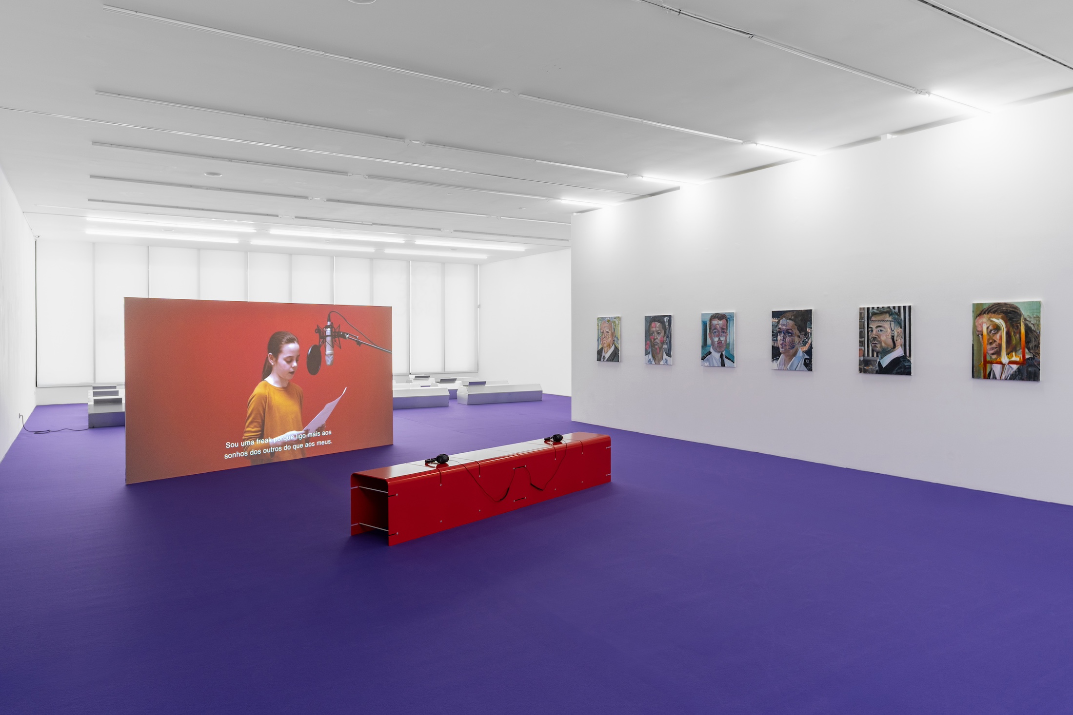 Installation view of "Secret Worlds and Related Stories" at Forum Arte Braga. Photo: Bruno Lança.